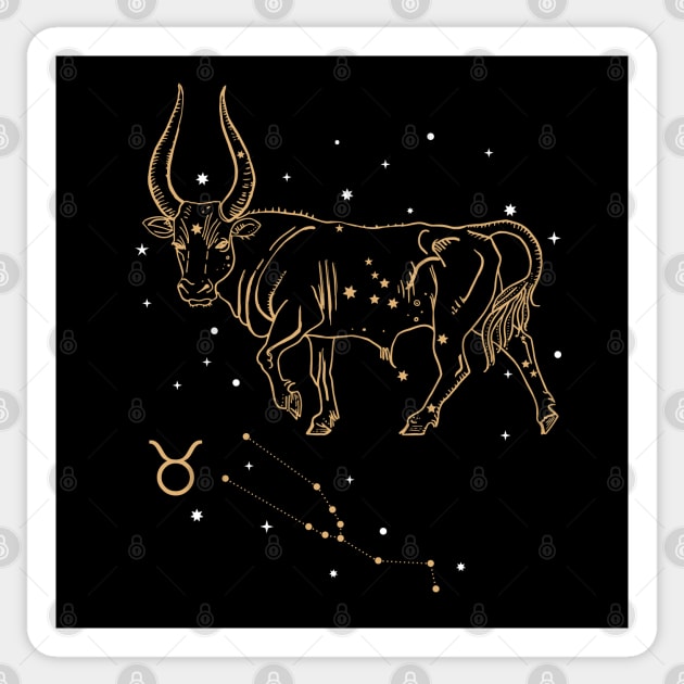 Taurus Zodiac Sign Birthday March to April, Astrology Taurus Sticker by Happy Lime